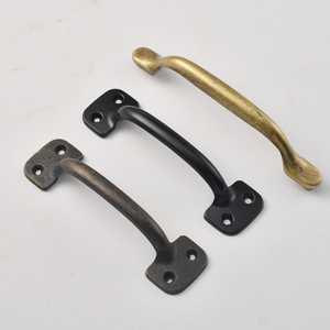 Furniture Handle Bridge Shape Zinc Alloy Antique Bronze <b>Black</b> Drawer Cabinet <b>Door</b> Pulls Chinese Style Durable - Product Image 1