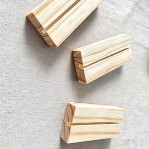 Wooden Business <b>Card</b> <b>Holder</b> 10x4x1.5 Cm Minimalist Style For Wedding Restaurant Bar Birthday Party Tabletop Seating - Product Image 2