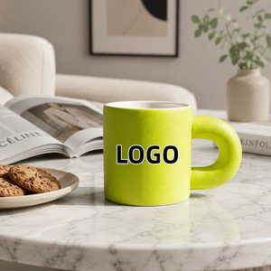<span class=keywords><strong>Taza</strong></span> de café grande de estilo nórdico, <span class=keywords><strong>Taza</strong></span> de cerámica de 450ml, personalizada, surtido de colores, hecha a mano - Product Image 3