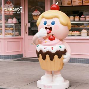 Sculpture de dessin animé personnalisée en FRP élégante pour exposition automobile, salon de véhicules et événement pour passionnés de voitures - Product Image 1