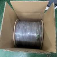 Câble à fibre optique mono 5,0 mm à double gaine, câble de dérivation interne 4,6 mm G657a2 pour les activités de livraison FTTH dans les bâtiments