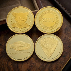 เหรียญที่ระลึกเคลือบทอง 3 มิติ ลายนูน ของที่ระลึก ของขวัญ ทำจากโลหะผสมสังกะสี เหรียญโลหะสั่งทำพิเศษ พร้อมโลโก้รูปสุนัขจิ้งจอกนูน - Product Image 3