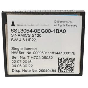 Tarjeta CompactFlash Siemens 6SL3054-0EG00-1BA0 SINAMICS S120, Nueva, 100% Original - Product Image 4