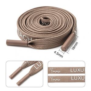 Cordons de capuche personnalisés en soie imprimée avec embouts métalliques gravés - Product Image 2