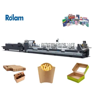 GS-1100 Automatic Cake Pizza Box Folding Gluing Machine for Box Making Folder Gluer