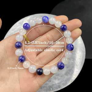 Bracelet DAISY xiaod, bleu, saphir de mer, améliore la patience, apaise les émotions et aide à maintenir une esprit serein. C - Product Image 3