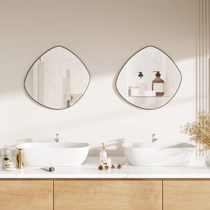 Handmade Eco-Friendly 4mm Thick Customized Factory High Quality Silver Waterproof Shape Glass Frame <b>Wall</b> <b>Bathroom</b> <b>Mirror</b> - Product Image 4