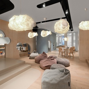 Design moderno semplice nuvola bianca <span class=keywords><strong>lampadario</strong></span> per soggiorno camera da letto per bambini negozio di arredamento Hotel - Product Image 3