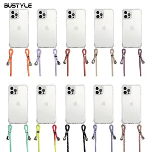 Couvertures de téléphone portable à bandoulière pour Samsung S24 S23 S22 Ultra bandoulière pour iPhone 15 14 13 Pro Max lanière coque de téléphone