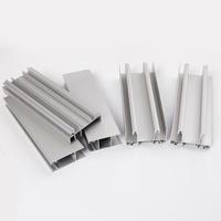 Profils en aluminium architectural anodisé noir ultra modernes pour cadre de fenêtre à persiennes en verre résidentiel