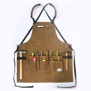 CHANGRONG-correas cruzadas traseras personalizadas para hombres, delantal <span class=keywords><strong>de</strong></span> trabajo <span class=keywords><strong>de</strong></span> madera para soldar electricistas, <span class=keywords><strong>de</strong></span> lona encerada - Product Image 2