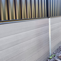 Muro de Contención Apilable de Fibra de Vidrio Compuesta 148x48mm, Borde de Jardín para Cercas de Acero Colorbond y Balcones Naturales