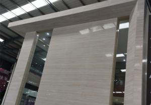 Dalles de marbre italien Super Blanc Travertin UnionStone, pierre naturelle pour la construction, finition polie antique, pour intérieur moderne, revêtement de sol - Product Image 2