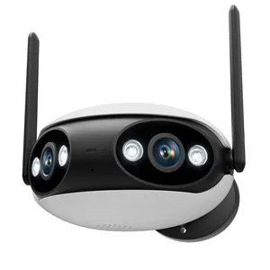 2K Dual Lens PoE Outdoor Wireless Camera 180 Wide Viewing Angle Real-Time Alerts Home Security SD Card Night Vision Indoor