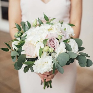 ก้านยูคาลิปตัสเทียมทำจาก PU เงินดอลลาร์ F-1664สัมผัสได้จริงสำหรับตกแต่งงานแต่งงานคริสต์มาสฮาโลวีน - Product Image 5