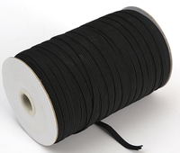 Bande élastique plate, rouleau de cordon de sangle extensible tressé pour la couture et l'artisanat