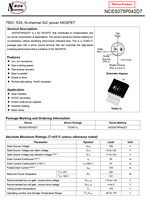 NCE Power NCES075P042D7 750V 53A MOSFET de Potencia de Canal N SiC TO-263-7L 202W -55C a +175C 100% Original y con Código de Lote Rastreable