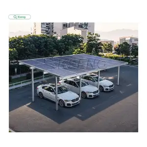 Preço de atacado solar fotovoltaico sistema de montagem de garagem à prova d'água dossel de alumínio solar para garagens residenciais