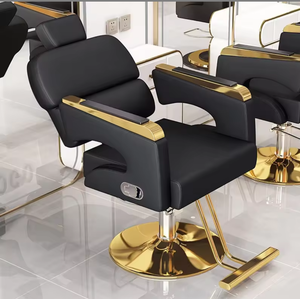 Multifunctional Luxury Black Salon Barber Chair Reclining 360 Rotation Professional Hydraulic Pump Barber Salon Shop - Product Image 4