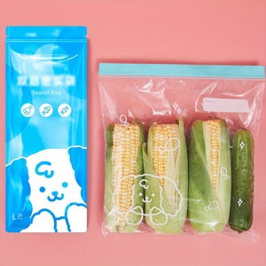 Bolsas Reutilizables Personalizadas para Refrigerador, a Prueba de Humedad, con Cierre Hermé<span class=keywords><strong>tico</strong></span>, para Congelador, para Alimentos, Envases de Plástico a Prueba de Fugas - Product Image 4