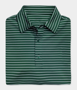 Logotipo personalizado Sublimación Rendimiento Deportes al aire libre Absorbe la humedad 88% Poliéster 12% Spandex Hombres Rayas grandes Golf Camisas Polo - Product Image 6