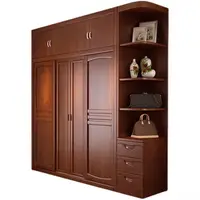 HZ Modern Wardrobe Wooden Walking Closet Bedroom Customized Wardrobe Cabinet