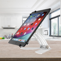 Support pliable pour tablette de bureau en métal avec pince, de 7.9 à 12.9 pouces, nouveau modèle