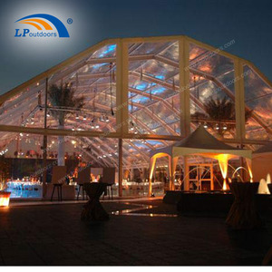 เต็นท์งานปาร์ตี้ทำจากอลูมิเนียมช่วงกว้าง40ม. เต็นท์งานปาร์ตี้ทรงเหลี่ยมหลังคาที่สวยที่สุดสำหรับงานแสดงสินค้าขนาดใหญ่ - Product Image 5