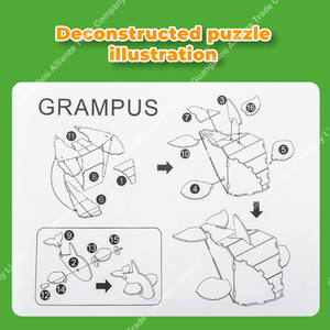 5 Rompecabezas de Animales 3D para Adultos, Rompecabezas de Espuma Tridimensional de Panda, Pingüino, Dinosaurio, Ballena, Rompecabezas 3D para Niños - Product Image 6