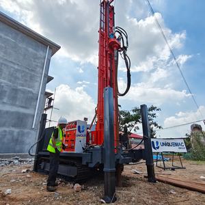 Foreuse hydraulique pour puits d'eau de 350 m, moteur diesel 91 kW, type chenillé, machine de forage rotative mobile - Product Image 2