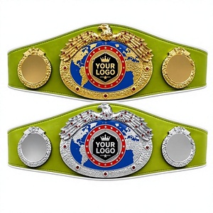 เข็มขัดแชมป์มวยแบบกำหนดเอง เข็มขัดมวยปล้ำมวยไทย เข็มขัดมวยปล้ำสไตล์ WBA เข็มขัดมวยปล้ำแบบสั่งทำพิเศษ - Product Image 1