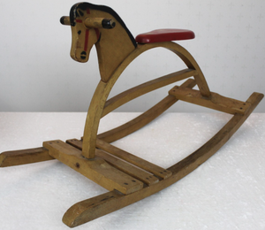 Chevaux à bascule en bois massif (design classique) - Product Image 6