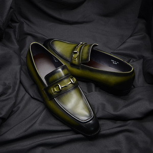 Chaussures pour hommes luxueuses sur mesure en cuir véritable antidérapantes affaires décontractées fête mariage élégant - Product Image 4