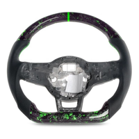 Volant de voiture en fibre de carbone professionnel, design personnalisé pour VW Jetta GLI