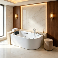 Baignoire autoportante de luxe en acrylique, design de baignoire vide, taille et configuration personnalisables disponibles