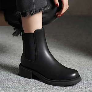 <span class=keywords><strong>Stivali</strong></span> corti in pelle di <span class=keywords><strong>prima</strong></span> fascia 2023 in pelle stile britannico retrò <span class=keywords><strong>stivali</strong></span> da <span class=keywords><strong>donna</strong></span> con suola spessa - Product Image 3