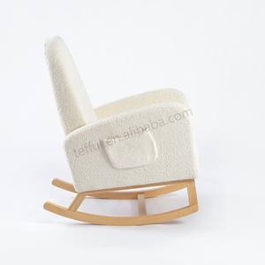 Modern Comfortable Beige <b>Wooden</b> <b>Rocking</b> <b>Chair</b> for Home Office Living Room Hotel Bedroom Hospital Use-Designed for Mum - Product Image 3