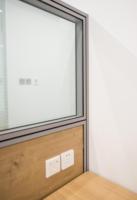 European Style Office Workstation Durable Sectional Partition Glass or Panel Half High Wall