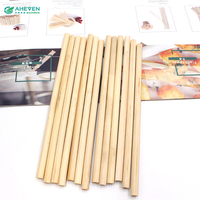 Pailles en bambou écologiques jetables et réutilisables AHEVEN - Compostables, durables, logo personnalisé disponible, en promotion