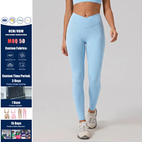 Leggings de yoga taille haute unis pour femmes avec poches, longueur intégrale, séchage rapide, extensibles, pour la gym, la course et le Pilates