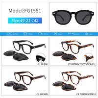 Double clip magnétique en acétate Lunettes de soleil unisexes polarisées de haute qualité Nouveau design 2022 personnalisé OEM 7 jours CN;GUA
