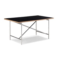Prix de gros d'usine Ensemble de tables à manger de luxe avec plateau en stratifié italien moderne personnalisé et base en acier inoxydable