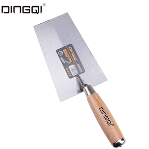 Cazzuola per Mattoni Professionale DingQi Online di Alta Qualità con Manico in Legno da 140mm, Cazzuola Quadrata per Muratura - Product Image 2