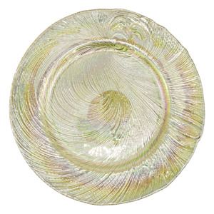 طقم أواني طعام زجاجية ذهبية على الطراز الاسكندنافي وعاء حلويات زجاجي دائري طبق غربي صينية سلطة بحافة ذهبية زجاج عتيق - Product Image 2