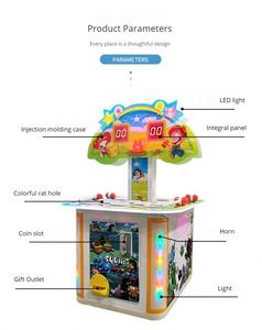 Factory Direct Sales Coin Operated Whack a Mole <b>Game</b> <b>Machine</b> Coin Operated Hit Hammer <b>Game</b> <b>Machine</b> - Product Image 6