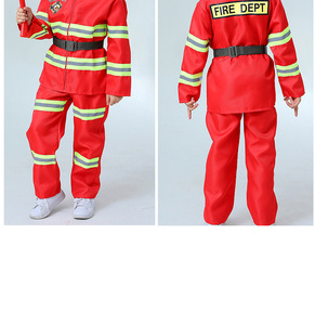 Nuevo uniforme de bombero para niños y niñas para Halloween, día de la carrera, niños, bombero, luchador, <span class=keywords><strong>Sam</strong></span>, protección, vestidos de Cosplay - Product Image 5