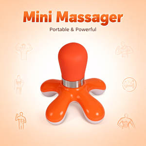 Mini Masajeador Corporal de 4 Patas con Vibración de Alta Frecuencia y 4 Luces LED para Alivio del Cuello y la Espalda - Product Image 1