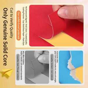 Carta Colorata in Polpa Chimica 200gsm, Formato <span class=keywords><strong>A4</strong></span> 8K 4K A3, Fogli per Creazioni Artistiche, Origami, Lezioni di Arte, Fai-da-Te, Regali - Product Image 2