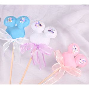 Baguette magique de Pâques pour enfants, motif lapin pastel, avec ruban, en tissu fait main, cadeau spécial anniversaire ou déguisement, décoration de Pâques - Product Image 5