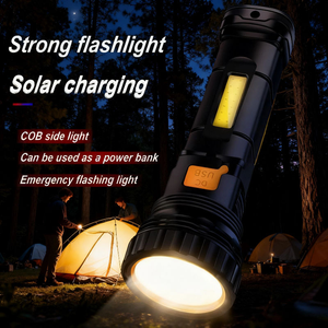 Lampe torche solaire Alecter APH-L19, Power Bank 5W, rechargeable par USB-C, étanche IP53, 1000 lumens, certifiée TUV, 1200mAh, 6-8h - Product Image 5